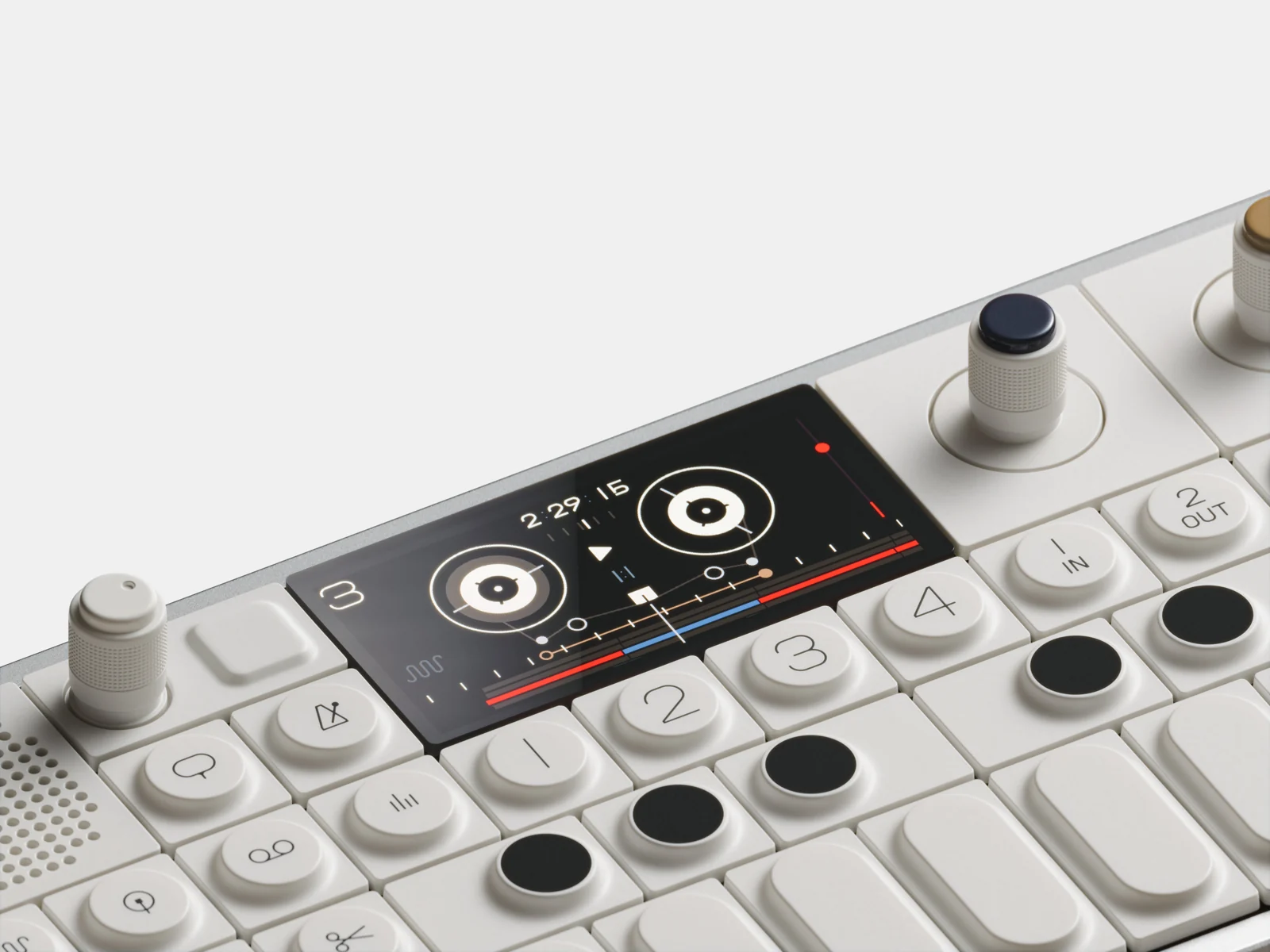 teenage engineering OP-1 field 操作部の接写